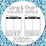 Long & Short Vowels Cut & Paste worksheets