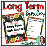 Long-Term Substitute Binder: Maternity Leave Planning Made