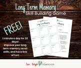 Long Term Memory Skill Building Activity