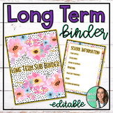 Long-Term Sub Binder - Maternity Leave - Extended Leave - 