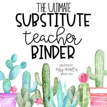 Preview of Long-Term Substitute Binder