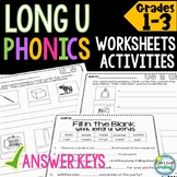 Phonics Long U Worksheets and Activities Including Vowel Teams