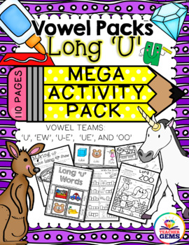 Preview of Long U Mega Activity Pack