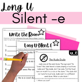 Long U Silent E - CVCe Worksheets, Decodable CVCe Passages