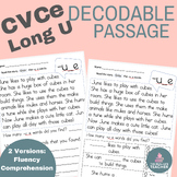 Long U Silent E Decodable Freebie | Magic E Reading Compre