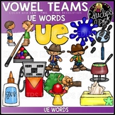 Long U Vowel Team 'ue' - Clip Art Bundle {Educlips Clipart}