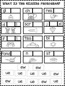 Long U Vowel Teams ue, ui, and ew - Word Work by Shining and Climbing ...