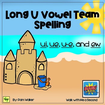 Preview of Long U Vowel Teams | ui, ue, u-e, ew | Boom Cards