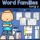 Long U Word Families: -ew, -oom words