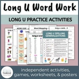 Long U Worksheets & Activities - Long U Words - Printable 