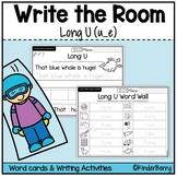 Long U (u_e) Write the Room & Writing Center Activities