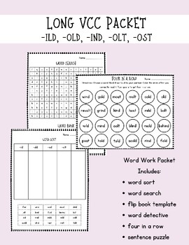 Preview of Long VCC Packet | UFLI Foundations Aligned Lesson 72