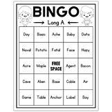 Long Vowel A Bingo Game | Phonics Game
