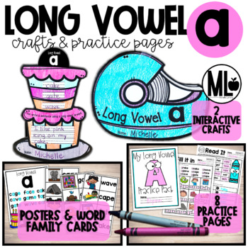 Preview of Long Vowel A Craftivity (CVCe) Magical E