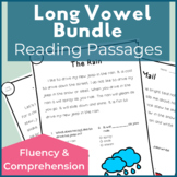 Long Vowel A E I O U Reading Passages for Fluency with Com