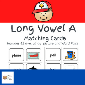 Preview of Long Vowel A Matching Cards