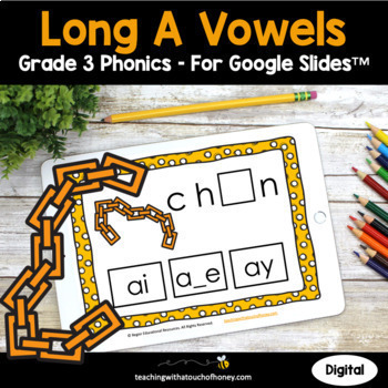 Preview of Long Vowel A Phonics Activities | Long Vowels 3rd Grade Phonics