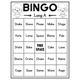 Long Vowel A With Sneaky E Bingo Game | Phonics Game