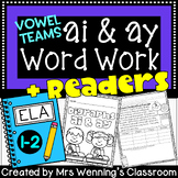 Vowel Teams ai & ay Word Work & Book Pack!