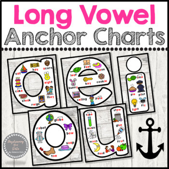Preview of Long Vowel Anchor Charts | Long Vowel Spelling Patterns