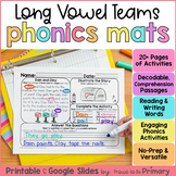 Long Vowel Teams Worksheets, Decodable Passages, & Phonics
