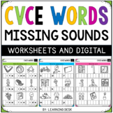Long Vowel CVCE Worksheets Kindergarten First Grade Phonic