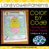 Long Vowel Color-by-Code (Spring & Easter)