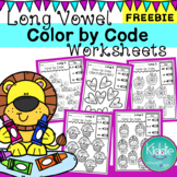 Long Vowel Color by Code Worksheets