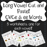 Long Vowel Cut and Paste - CVCe & ee Words!