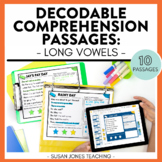 Long Vowel Beginning Comprehension Passages | DIGITAL & PRINTABLE