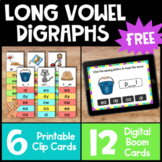 Free Phonics Activities: Clip Cards & Boom Cards for Long 