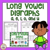 Long Vowel Digraphs - No Prep Worksheets and Posters
