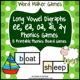 Long Vowel Digraphs Phonics Games: Vowel Teams - ee ea oa ai ay