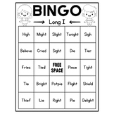 Long Vowel I Bingo Game (ie, igh)