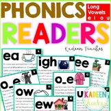 Long Vowel Fluency Readers for E I O U Distance Learning