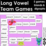 Long Vowel Games with Beginning Blends, Digraphs, ai, ea, 