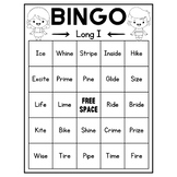 Long Vowel I Bingo Game | Long I with Silent E | Phonics Game