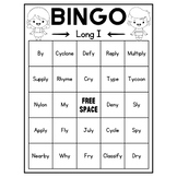 Long Vowel I Bingo Game (y, y_e)