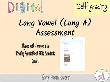 Preview of Long Vowel (Long a) Digital Assessment