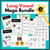 Long Vowel Mega Bundle- Magic E Phonics Worksheets, Litera