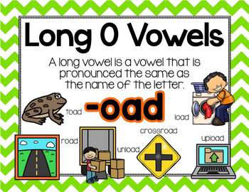 Long Vowel O Word Work Oad Word Family By Oh So Random Tpt