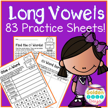 Preview of Long Vowel Worksheets 83 Phonics Worksheets 21 Patterns Teams Making Words