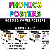 Long Vowel Phonics Posters and Word Cards