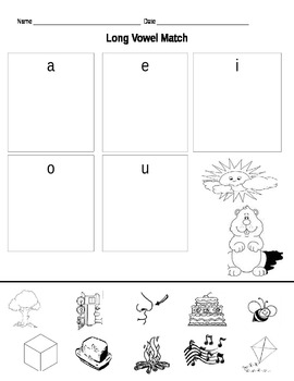 Preview of Long Vowel Picture Match