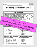 Long Vowel Reading Comprehension Passages