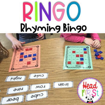 Preview of Long Vowel Rhyming BINGO Phonics Activity SOR