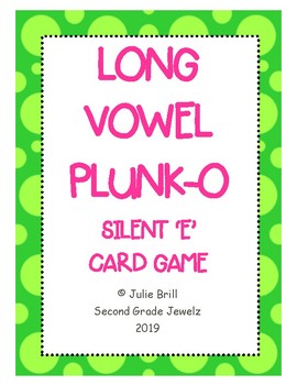 Preview of Long Vowel Silent 'E' PLUNK-O Card Game