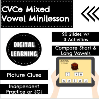 Preview of Long Vowel Silent e Minilesson FREEBIE!