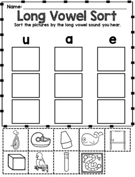 Long Vowel Sorting Distance Learning by The Wright Nook | TpT