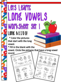 Long Vowel Sound Phonics Worksheets Set 1